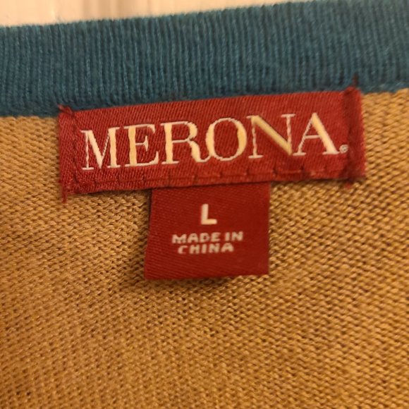 Merona Cheetah Print 3/4 Sleeve Cardigan  L - Picture 5 of 5